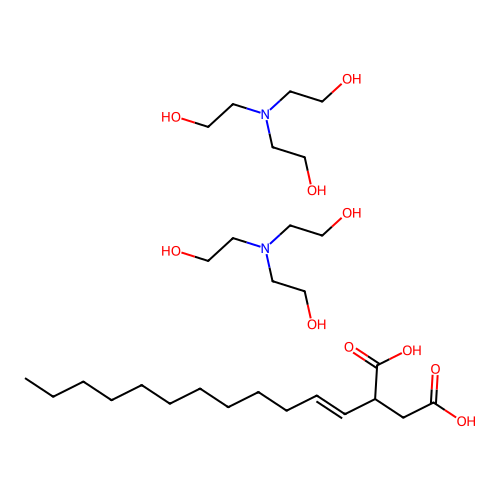 Butanedioic acid, 2-dodecenyl-, compd. with 2,2',2''-nitrilotris[ethanol] (1:2) structure