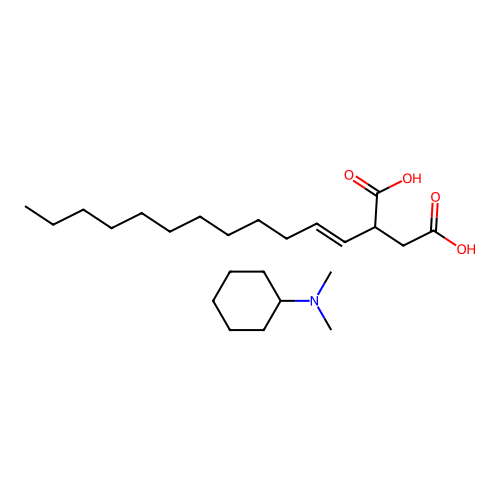 Butanedioic acid, 2-dodecenyl-, compd. with N,N-dimethylcyclohexanamine (1:1) structure