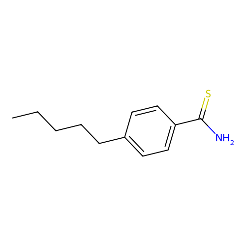4-Pentylbenzenecarbothioamide structure