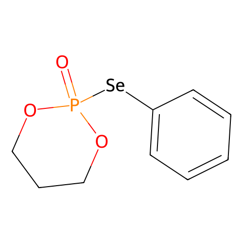 2-Phenylselanyl-1,3,2lambda5-dioxaphosphinane 2-oxide structure