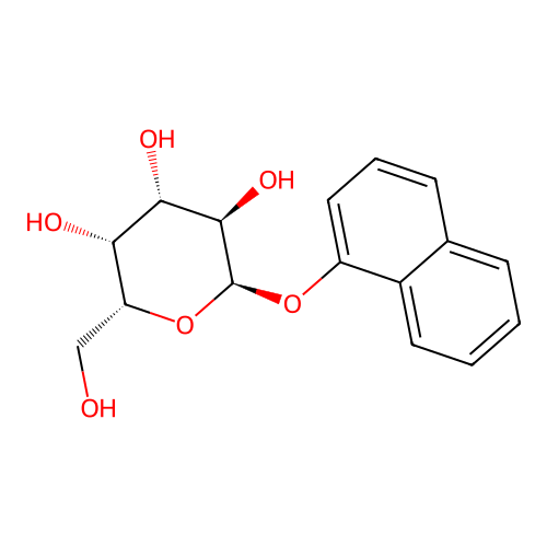 1-Naphthyl alpha-D-galactopyranoside structure