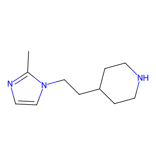 4-(2-(2-Methyl-1H-imidazol-1-yl)ethyl)piperidine structure