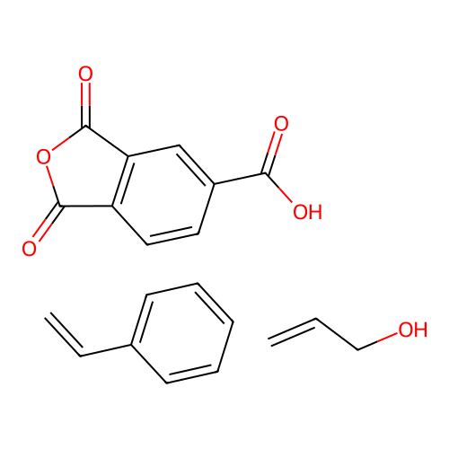 1,3-Dioxo-2-benzofuran-5-carboxylic acid;prop-2-en-1-ol;styrene structure
