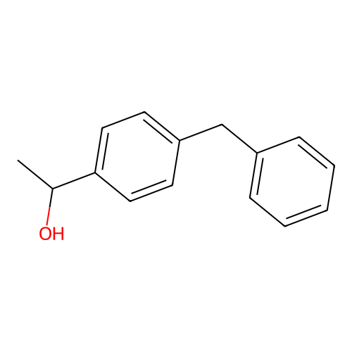 Benzenemethanol, alpha-methyl-4-phenylmethyl- structure