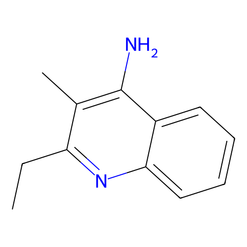2-Ethyl-3-methyl-quinolin-4-ylamine structure
