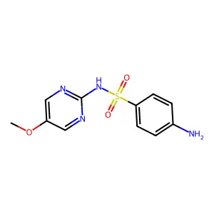磺胺对甲氧嘧啶 structure