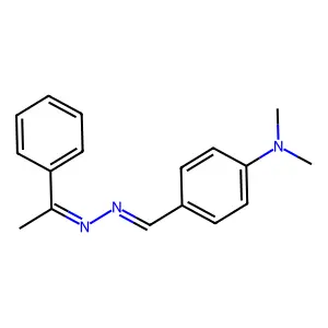 N,N-Dimethyl-4-{[(1-phenylethylidene)hydrazinylidene]methyl}aniline structure