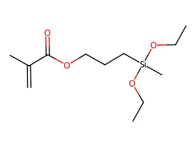 3-[Diethoxy(methyl)silyl]propyl Methacrylate structure