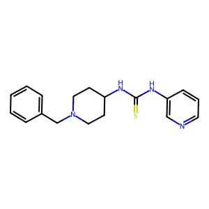 3-(1-Benzylpiperidin-4-yl)-1-(pyridin-3-yl)thiourea structure
