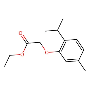 Ethyl 2-(2-isopropyl-5-methylphenoxy)acetate structure