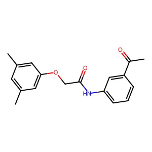 N-(3-acetylphenyl)-2-(3,5-dimethylphenoxy)acetamide structure