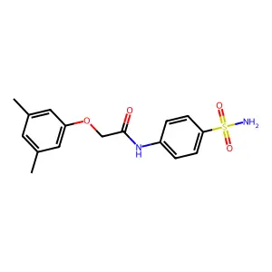 2-(3,5-dimethylphenoxy)-N-(4-sulfamoylphenyl)acetamide structure