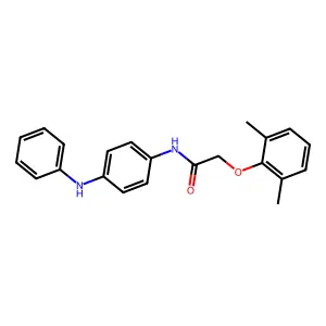 N-(4-anilinophenyl)-2-(2,6-dimethylphenoxy)acetamide structure