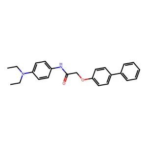 N-[4-(diethylamino)phenyl]-2-(4-phenylphenoxy)acetamide structure