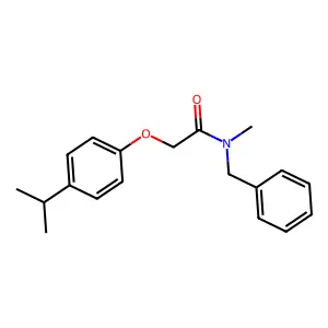 N-benzyl-N-methyl-2-(4-propan-2-ylphenoxy)acetamide structure