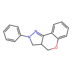Cyclopentaneglycolic acid, alpha-(1-propynyl)-, alpha-tropanyl ester structure
