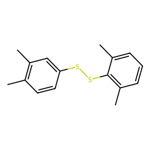 2,6-Xylyl 3,4-xylyl disulfide structure