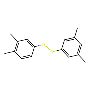 3,4-Xylyl 3,5-xylyl disulfide structure