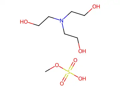 Methyl sulfate;tris(2-hydroxyethyl)azanium structure