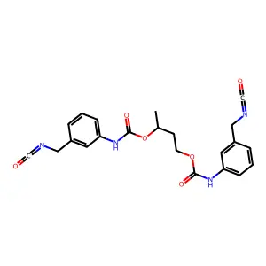 1-Methyl-1,3-propanediyl(5-isocyanato-2(or 4)-methylphenyl)carbamate structure