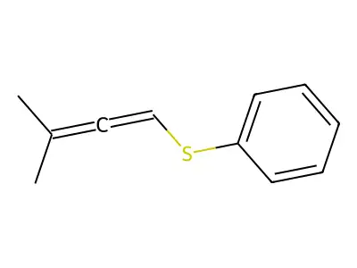 Benzene, [(3-methyl-1,2-butadienyl)thio]- structure