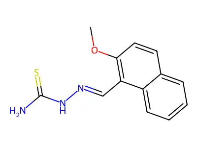 Hydrazinecarbothioamide,2-[(2-methoxy-1-naphthalenyl)methylene]- structure