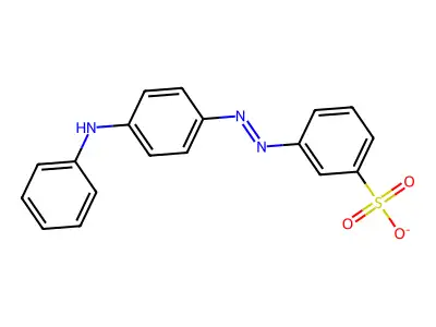 3-[(4-Anilinophenyl)diazenyl]benzene-1-sulfonate structure
