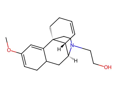 d-3-methoxy-N-hydroxyethyl morphinan structure