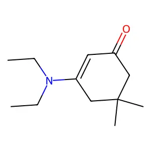 5,5-Dimethyl-3-(diethylamino)cyclohex-2-en-1-one structure