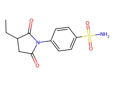 Benzenesulfonamide, 4-(2,5-dioxo-3-ethyl-1-pyrrolidinyl)- structure