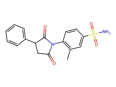 4-(2,5-Dioxo-3-phenylpyrrolidin-1-yl)-3-methylbenzene-1-sulfonamide structure