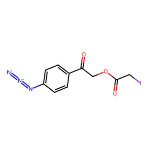 4-Azidophenacyl iodoacetate structure