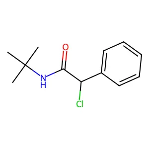 n-Tert-butyl-2-chloro-2-phenylacetamide structure