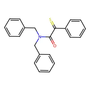 N,N-dibenzyl-2-phenyl-2-sulfanylideneacetamide structure