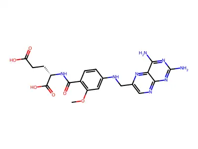 N-(4-(( -L-glutamicacid structure