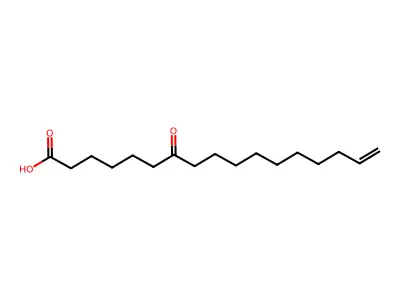 7-oxoheptadec-16-enoic Acid structure