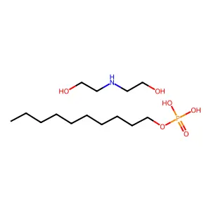 Decyl dihydrogen phosphate, compound with 2,2'-iminodiethanol (1:1) structure