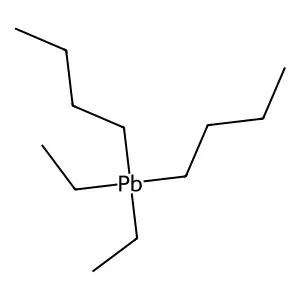 Plumbane, dibutyldiethyl- structure