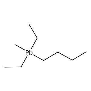 Butyldiethylmethylplumbane structure