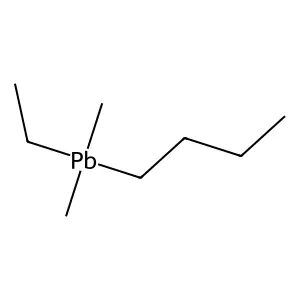 Butylethyldimethylplumbane structure