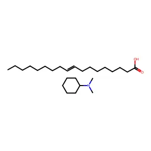 N,N-二甲基环己胺;9-十八碳烯酸 structure