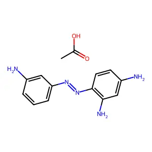 1,3-Benzenediamine, 4-[2-(3-aminophenyl)diazenyl]-, acetate (1:1) structure