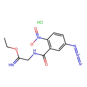 ethyl N-5-azido-2-nitrobenzoylaminoacetimidate structure