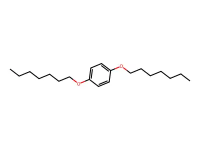 1,4-bis(heptyloxy)benzene structure