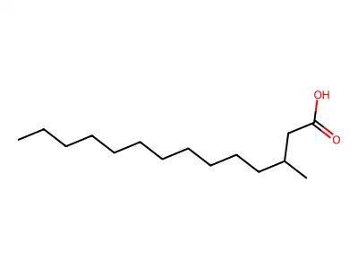 3-Methyltetradecanoic acid structure