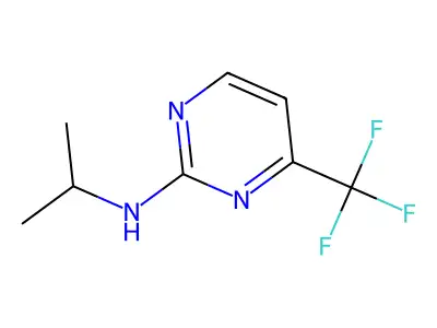 N-isopropyl-4-(trifluoromethyl)pyrimidin-2-amine structure