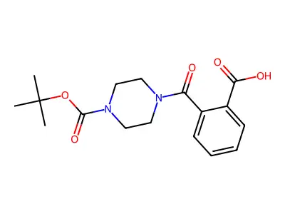 2-(4-Boc-piperazine-1-carbonyl)benzoic acid structure