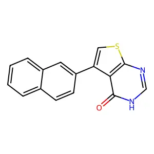 5-naphthalen-2-yl-3H-thieno[2,3-d]pyrimidin-4-one structure