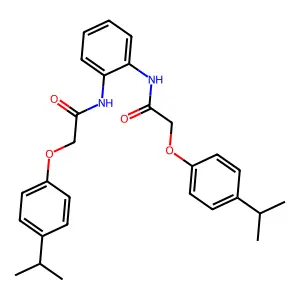 2-(4-propan-2-ylphenoxy)-N-[2-[[2-(4-propan-2-ylphenoxy)acetyl]amino]phenyl]acetamide structure