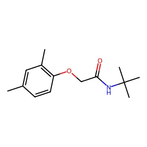 N-(tert-butyl)-2-(2,4-dimethylphenoxy)acetamide structure